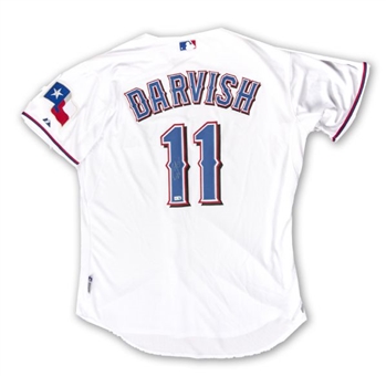 Yu Darvish Autographed Authentic Texas Rangers Jersey (MLB Authenticated)
